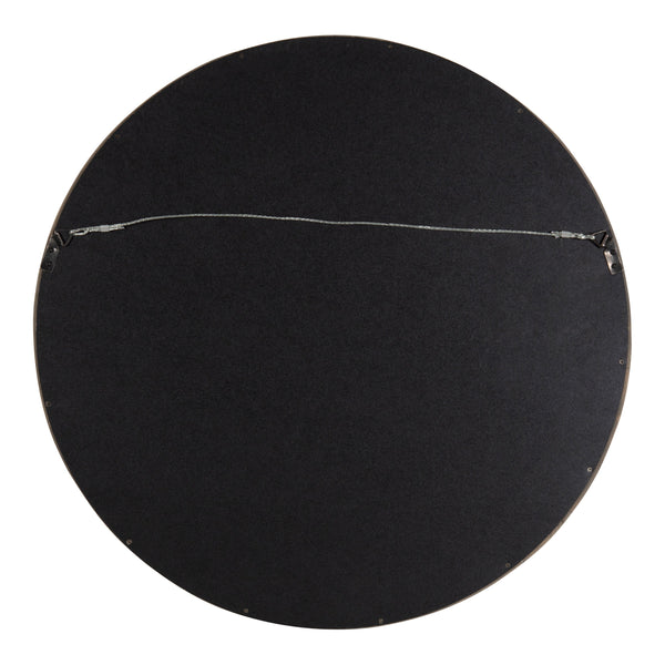 Hutton Round Wood Wall Mirror