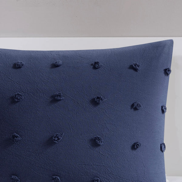 Brooklyn Cotton Jacquard Comforter Set with Euro Shams and Throw Pillows - Gifts for You 'n Me