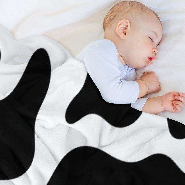 Cow Print Velvety-soft Throw Blanket