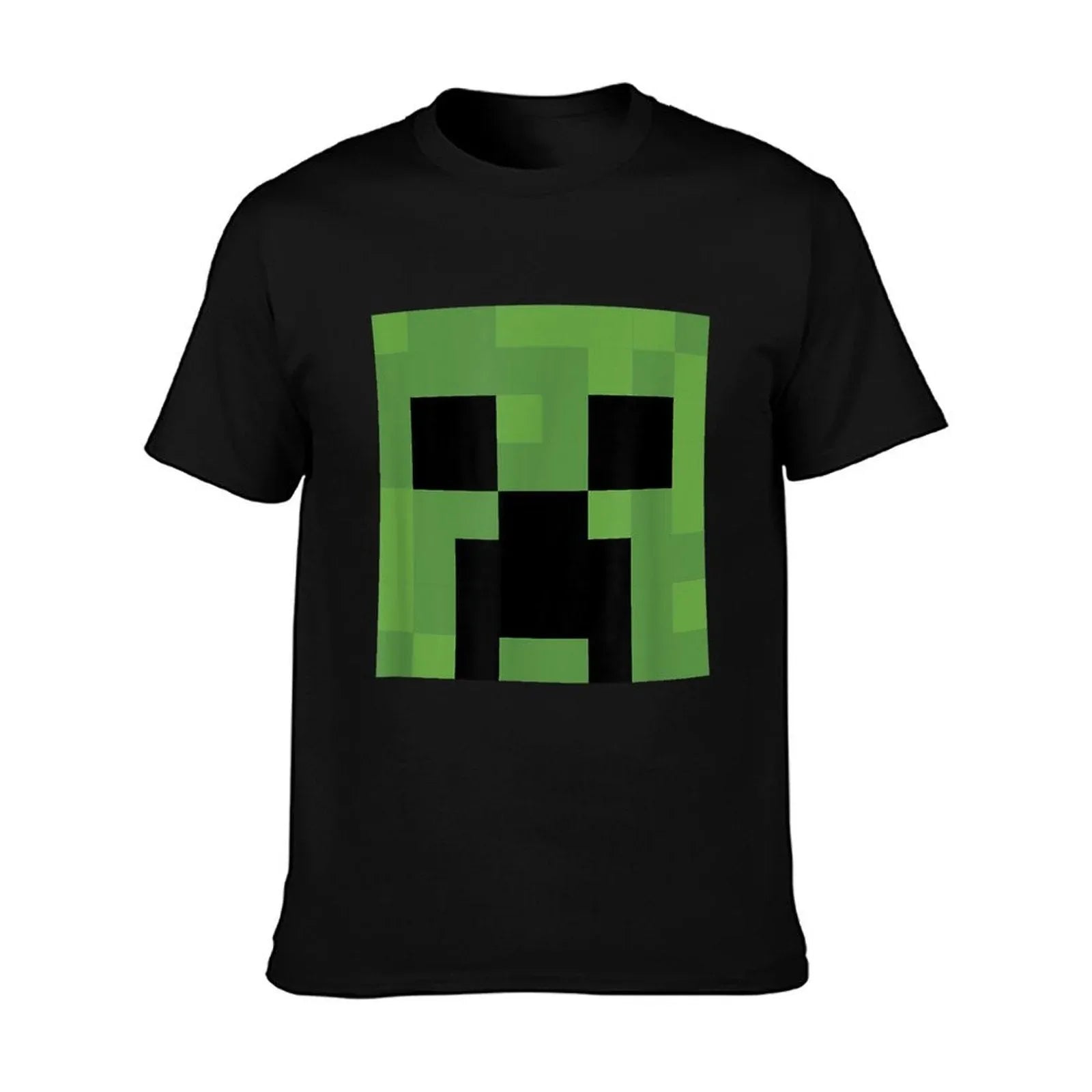 Minecraft Creeper Big Face  Oversized Silhouette T-Shirt