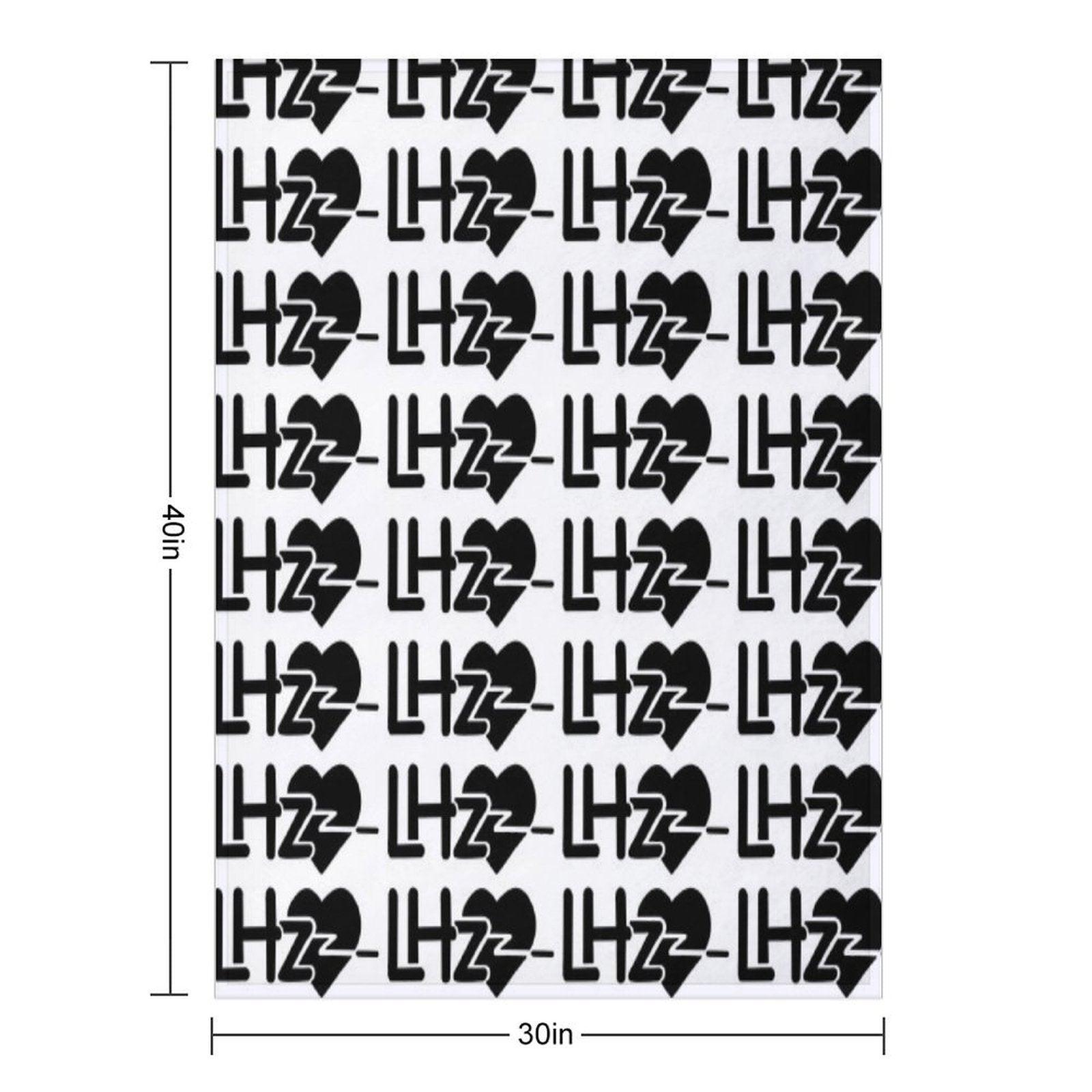 LHZ (Black) Throw Blanket
