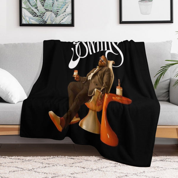 Vintage Pop Art Teddy Swims Multi-functional Throw Blanket
