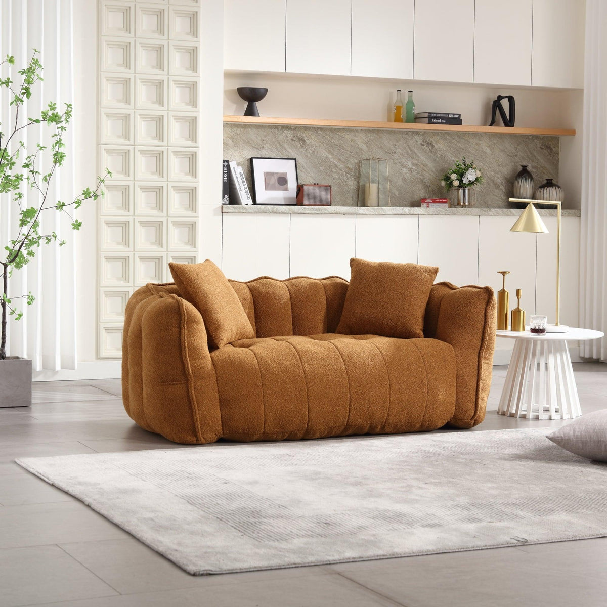 Cozy Beanbag Chair with High Resilience Foam Core