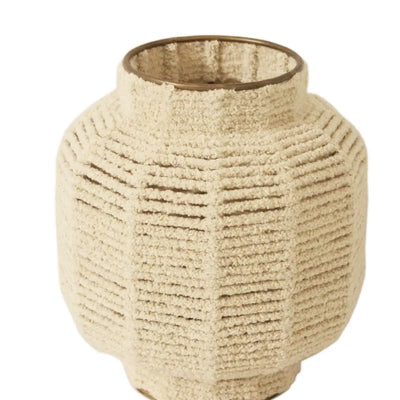 White Macrame Vase