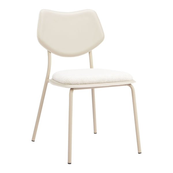 Zeal Dining Chair (Set of 4) Light Gray & Beige