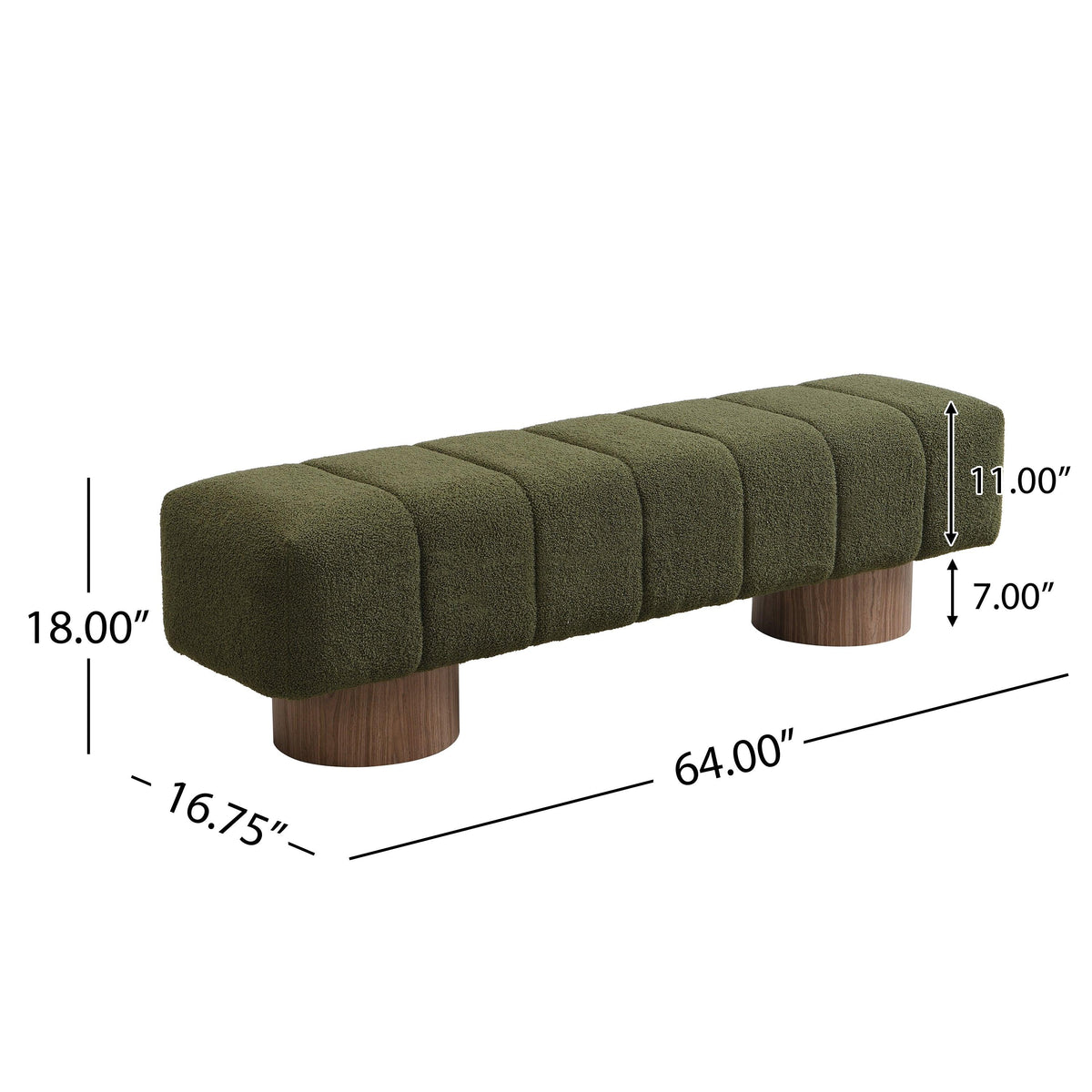 Upholstered Dining Bench for Dining Room and Entryway