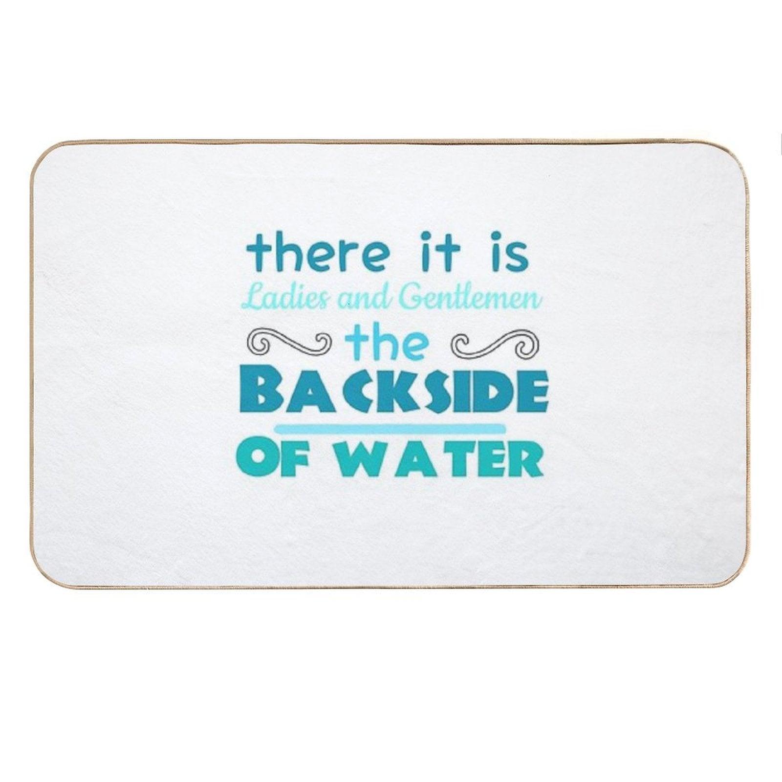 The Backside of Water-jungle Cruise Bath Mat