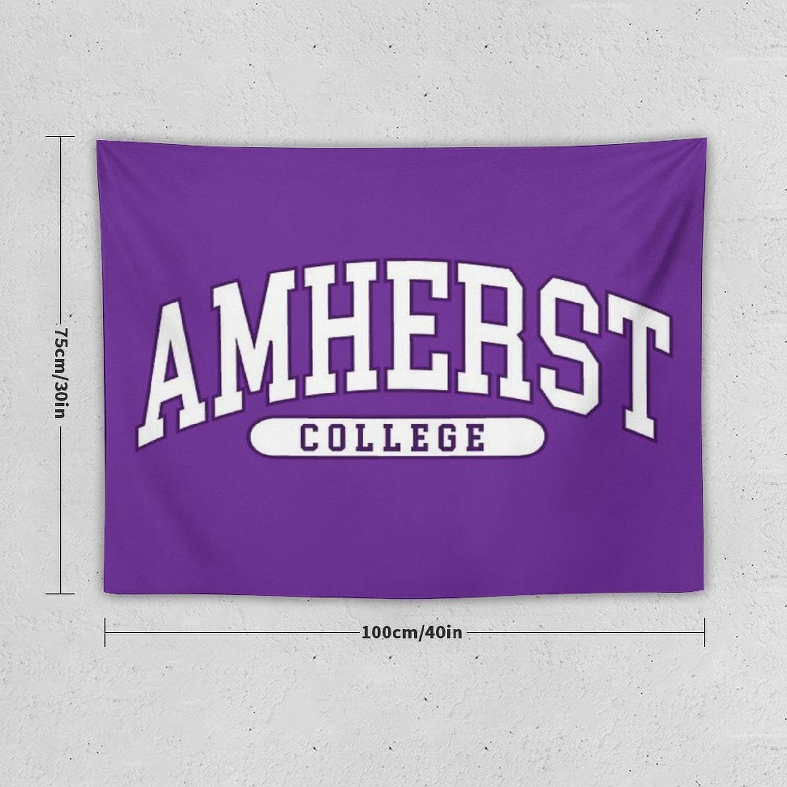 Amherst - College Font Curved Tapestry