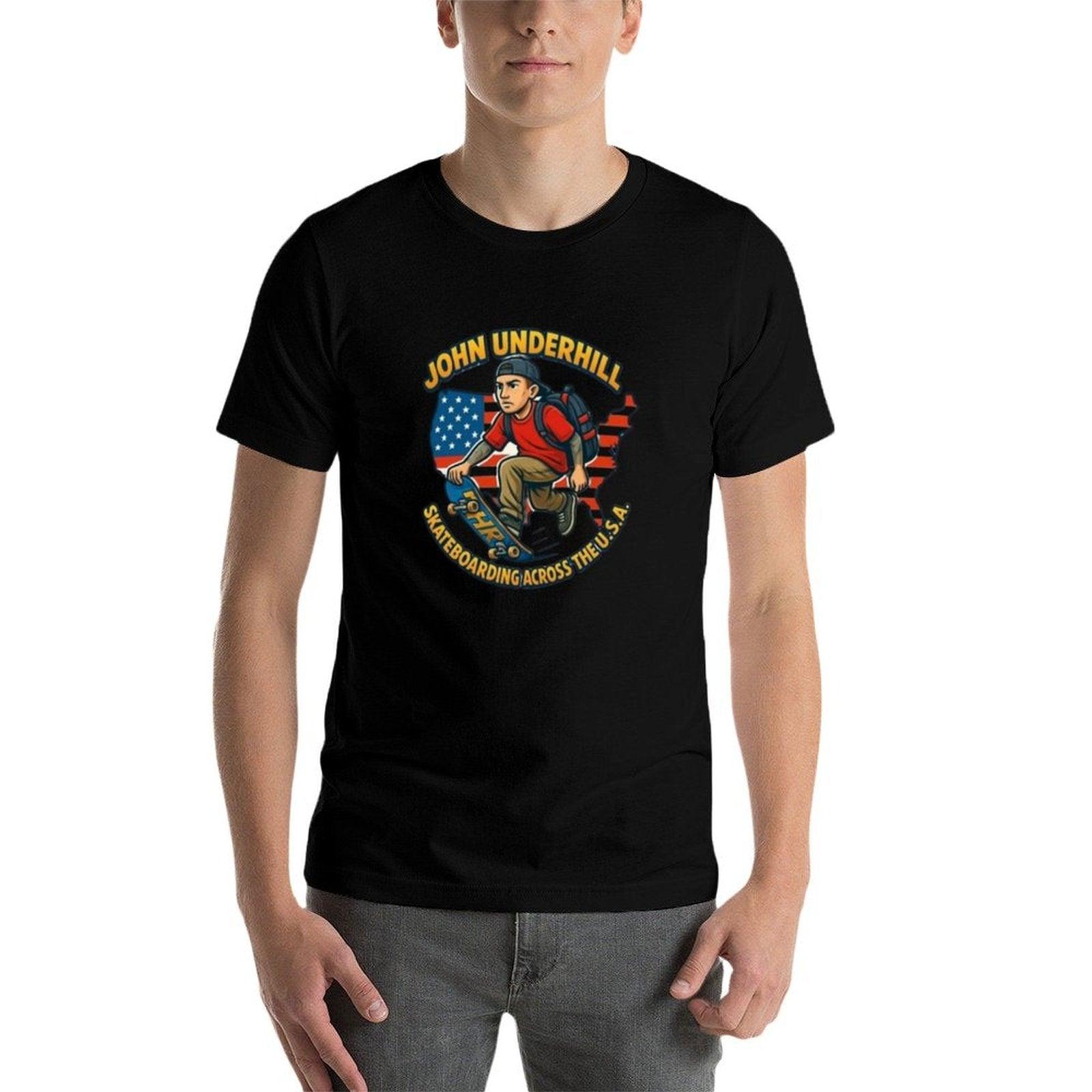 John Underhill Skateboarding Across The USA  Breathable T-Shirt