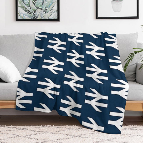British Rail White Eco-conscious Throw Blanket