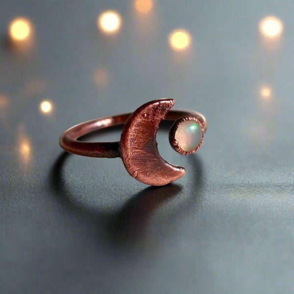 Copper Opal Ring - Emotional Balance Within | By Blackbird & Sage