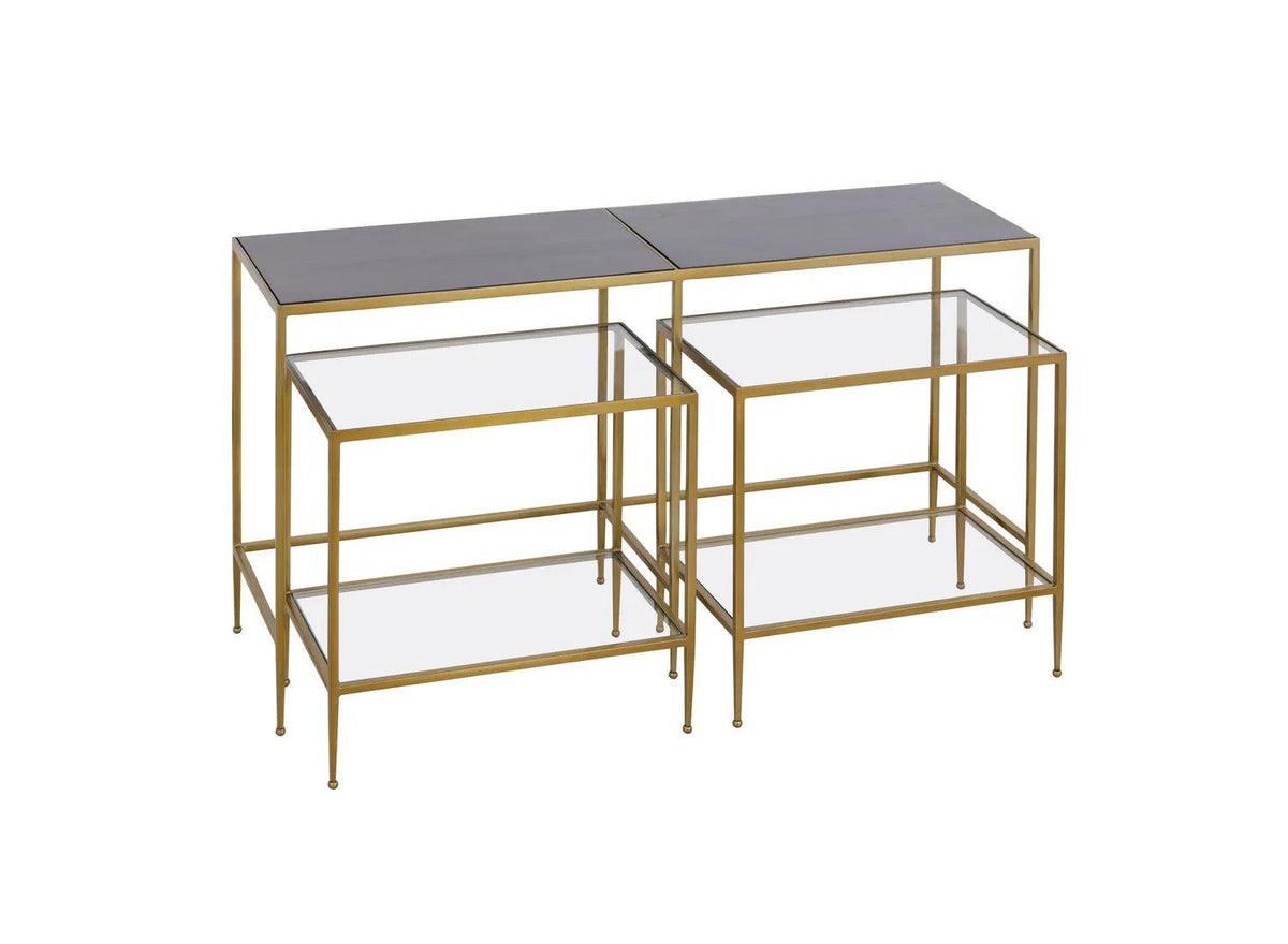 Carrick Nesting Console Table - Set of 3 Dark Mahogany