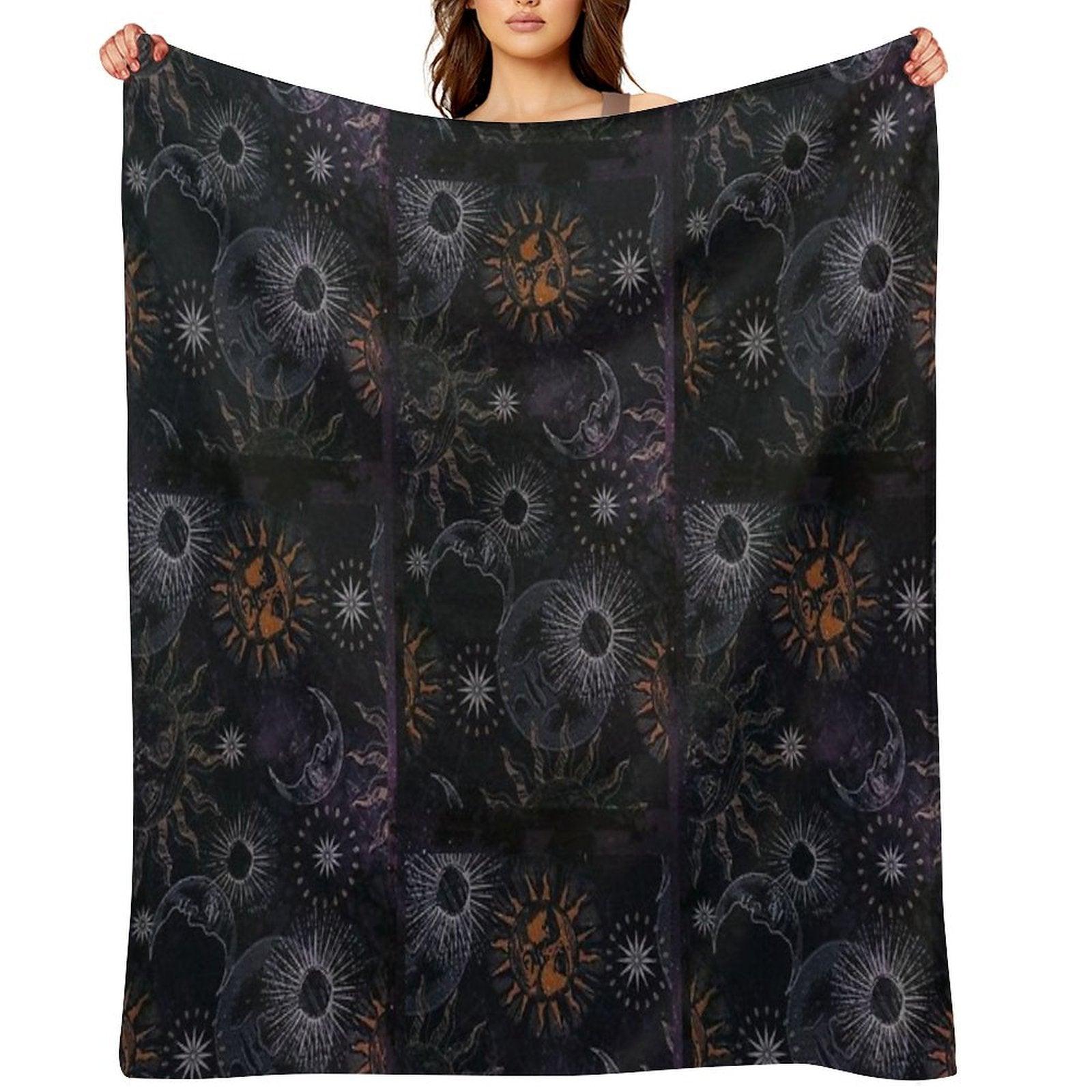 Celestial Whimsigoth 90's Print Throw Blanket