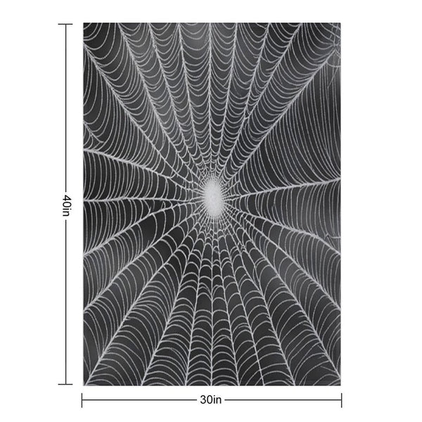 Spider Web Halloween Wrinkle-free Throw Blanket