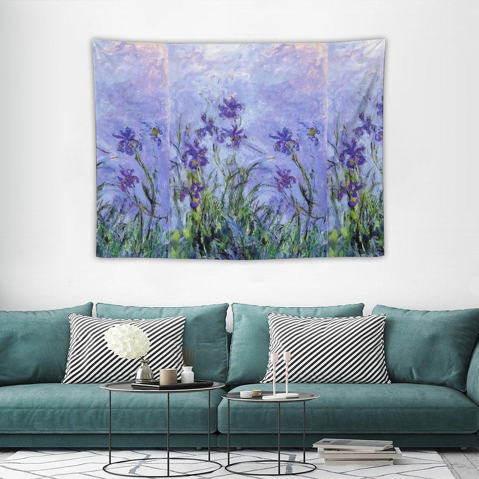Claude Monet  Lilac Irises 1914 Tapestry