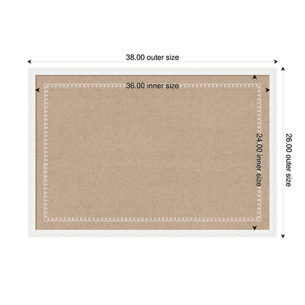 Pinboard White Scalloped Edge
