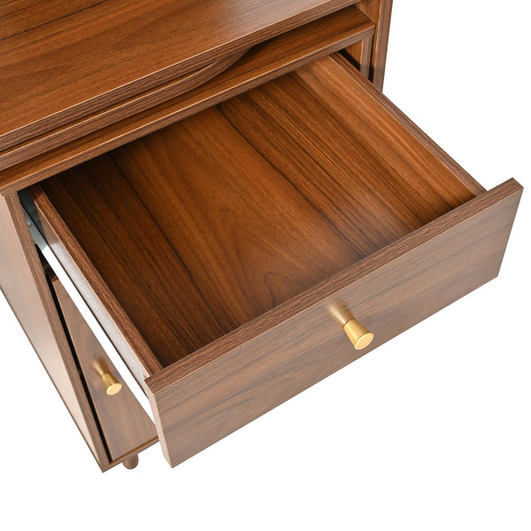 Computer Desk with 90 Degree Rotating Desktop BLAKHOM