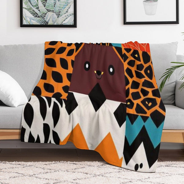 Animal Print Multi-functional Throw Blanket