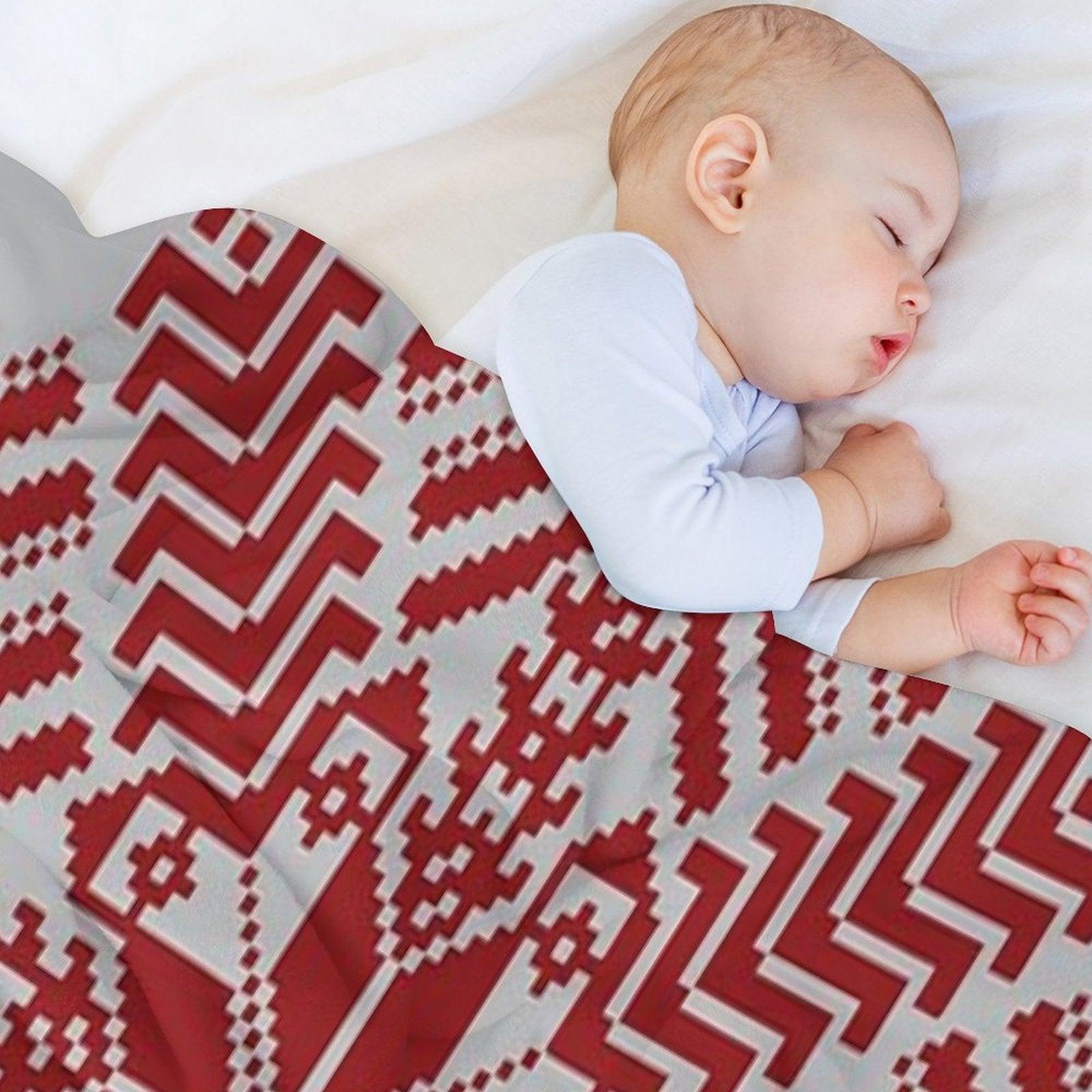 Baltic Traditional Ornament. Latvian Throw Blanket