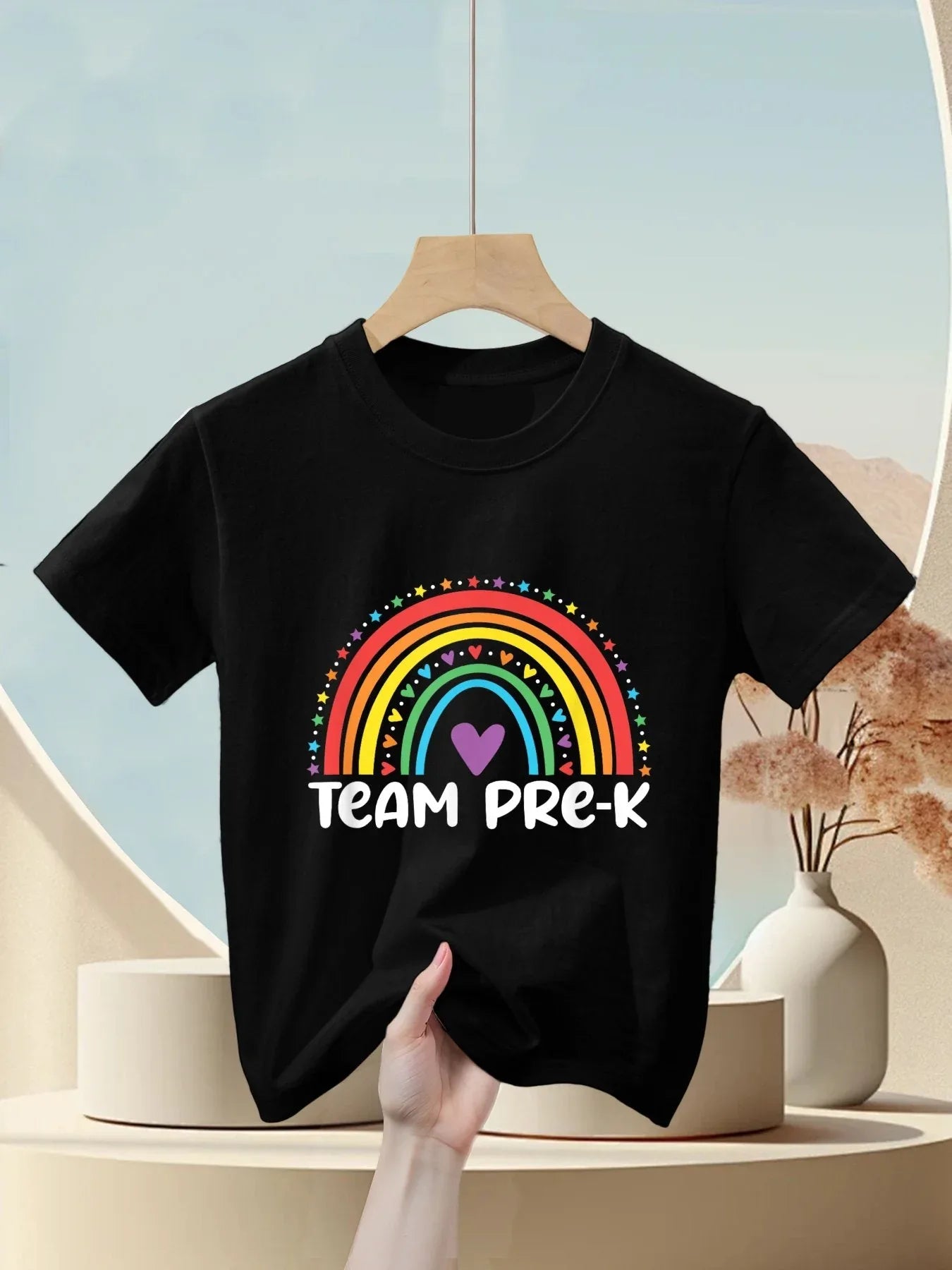 Team Pre-K Teacher Crew Squad Hello Back School Graduation Kids T-Shirt