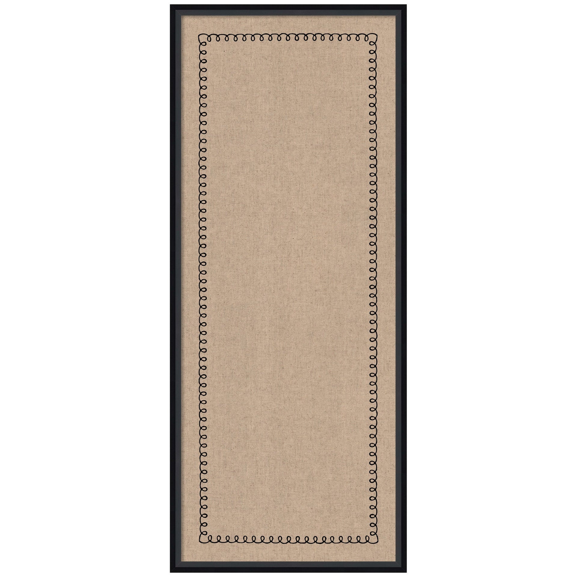 Pinboard Black Scallop Print