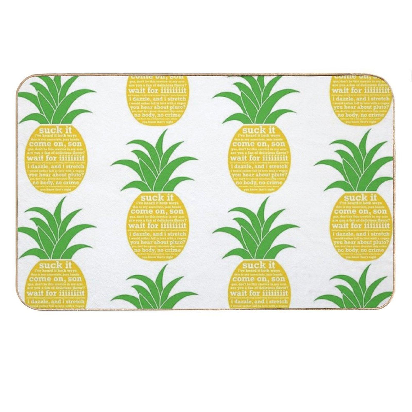 Psych Quotes Pineapple Bath Mat