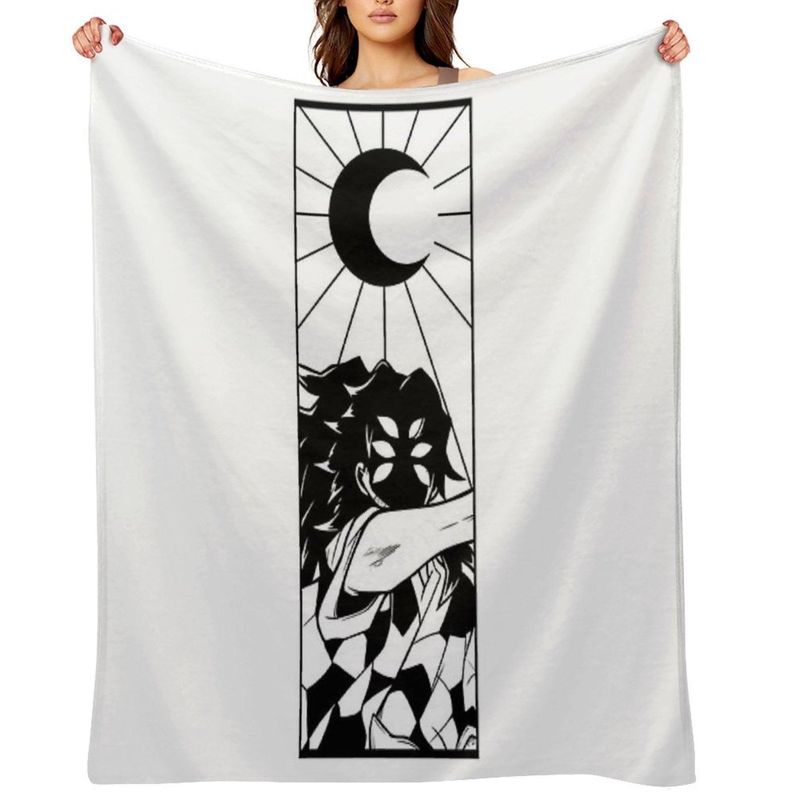 The Upper Moon One Throw Blanket