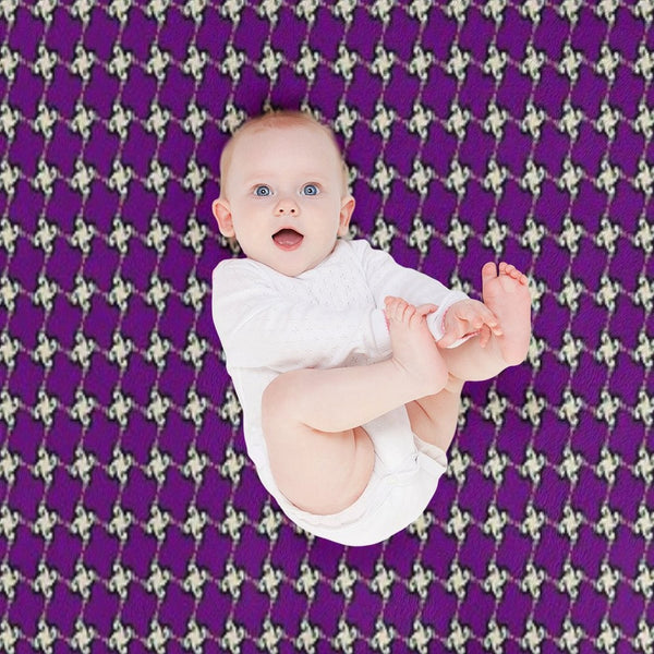 Star Mauve Design Pattern Compact Throw Blanket