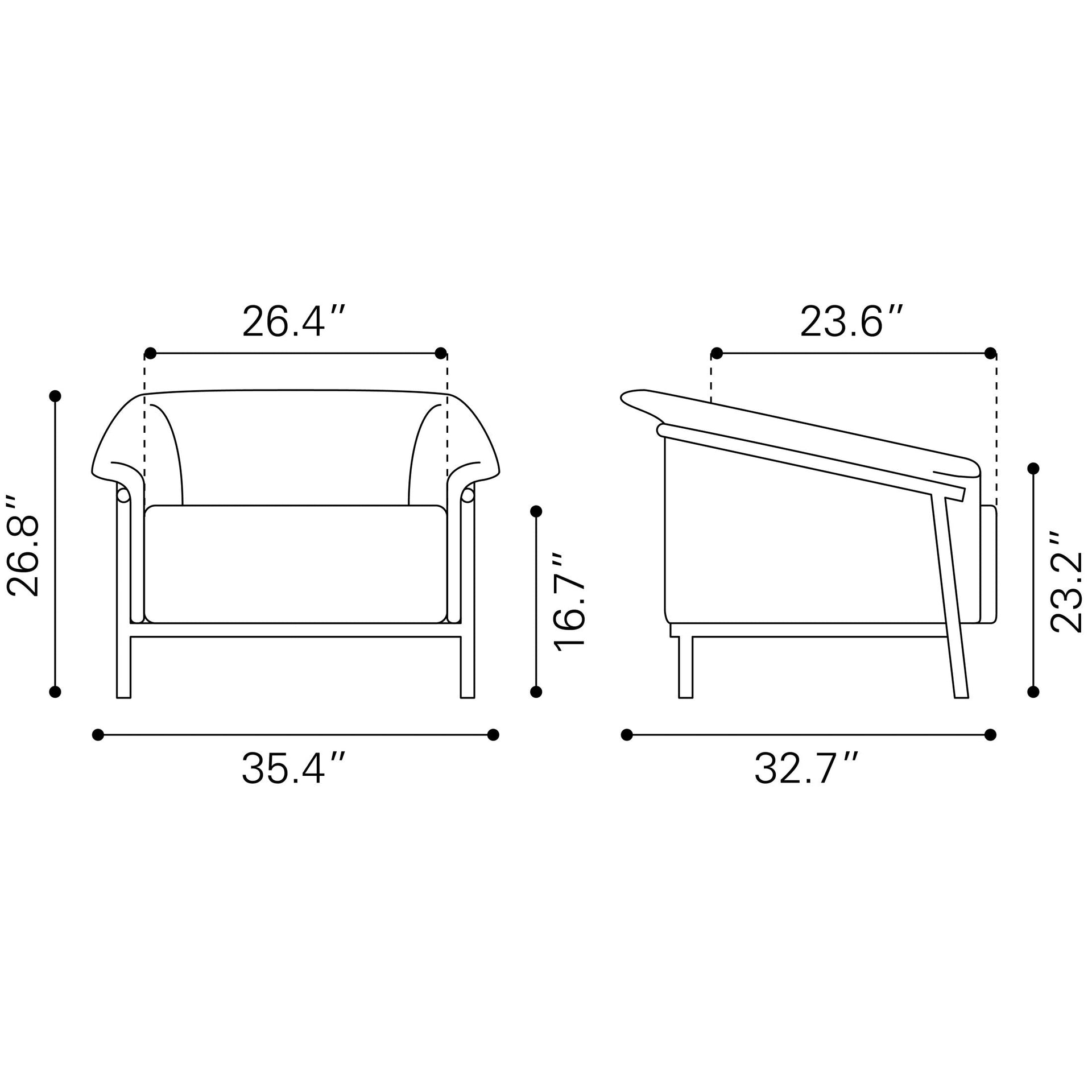 Burry Accent Chair Tan ZUO Store