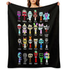 All Sprunki Phase 2 Horror Evil Scary Sprunki Boys Girls Premium Throw Blanket