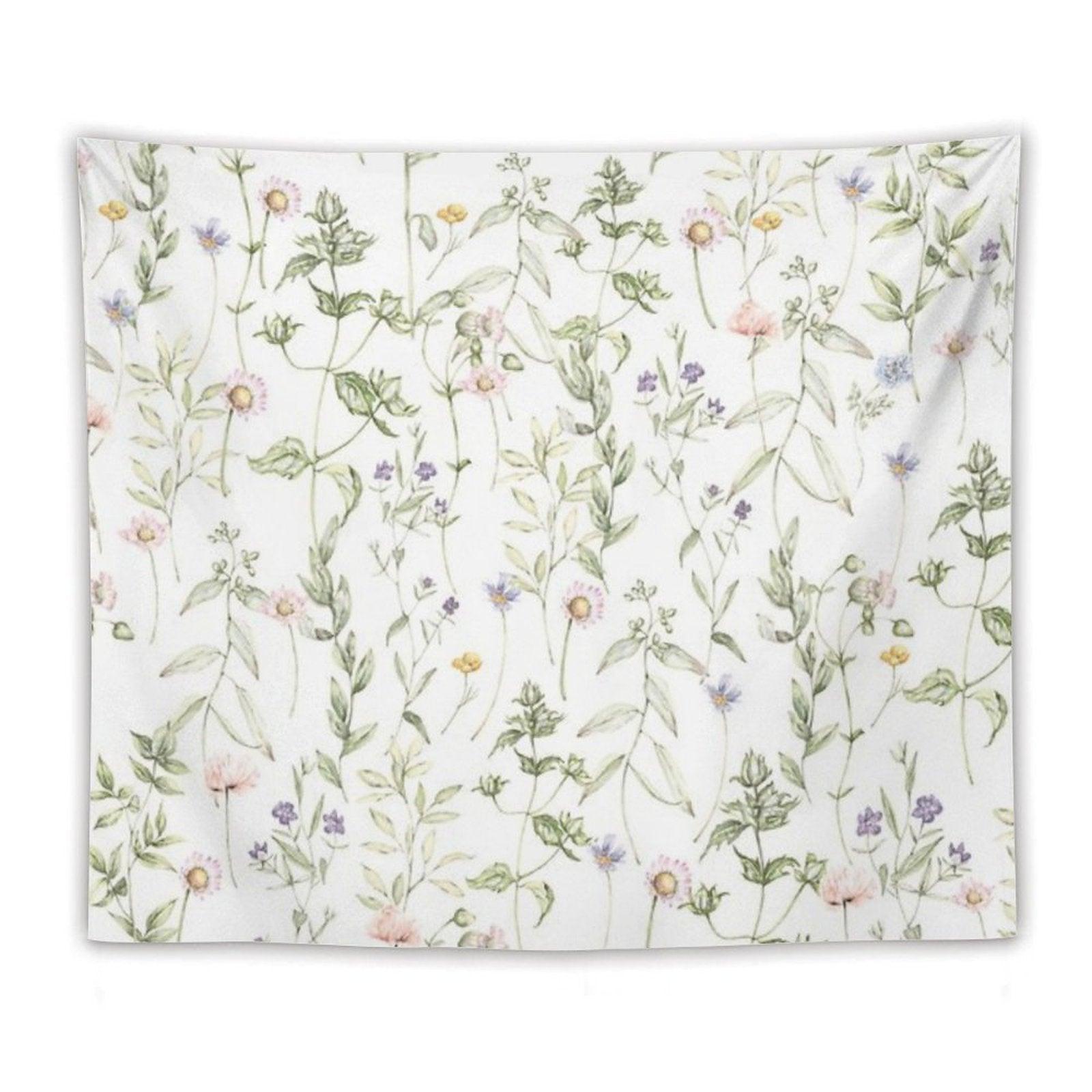 Pastel Vintage Flowers Tapestry