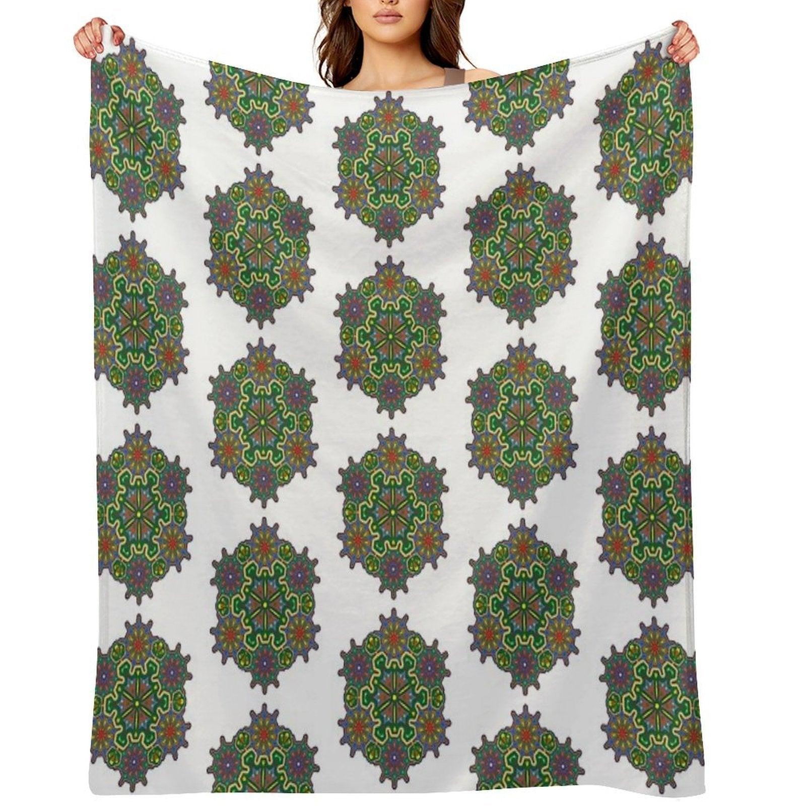Indian Style Mandala 2 Throw Blanket