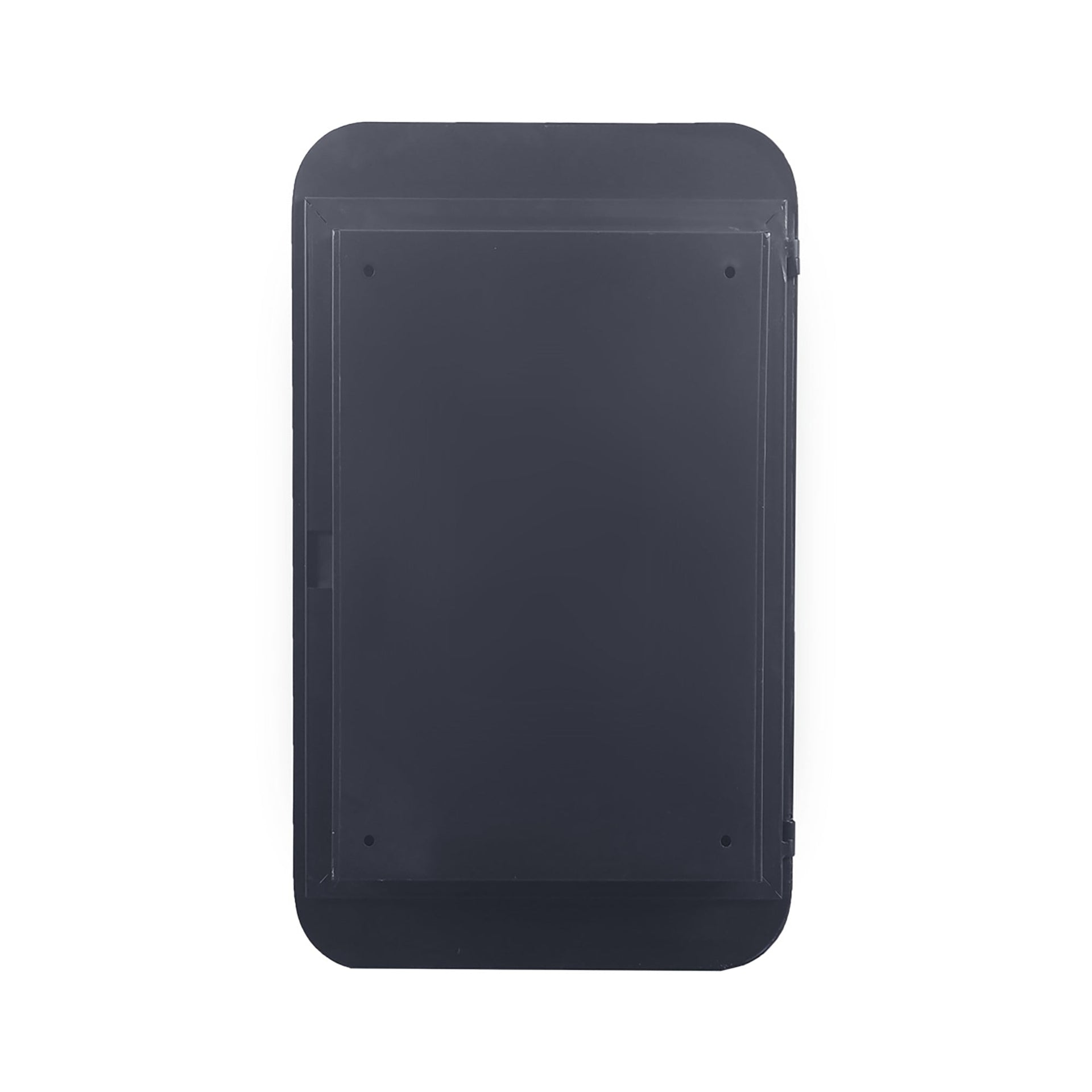 20x30 Inch Recessed Black Metal Framed Medicine Cabinet with Mirror and Adjustable Shelves Black Wall Mirror with Storage for Bathroom
