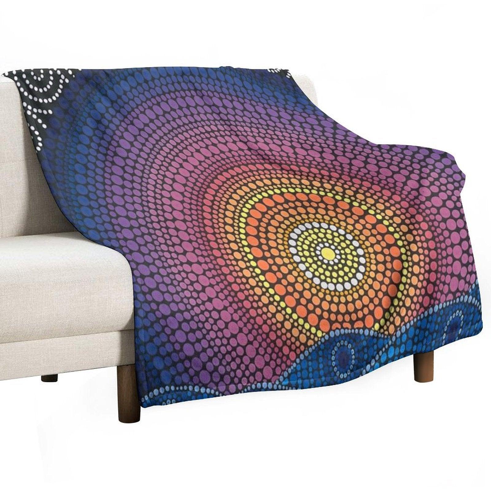 The Calm Beneath Throw Blanket