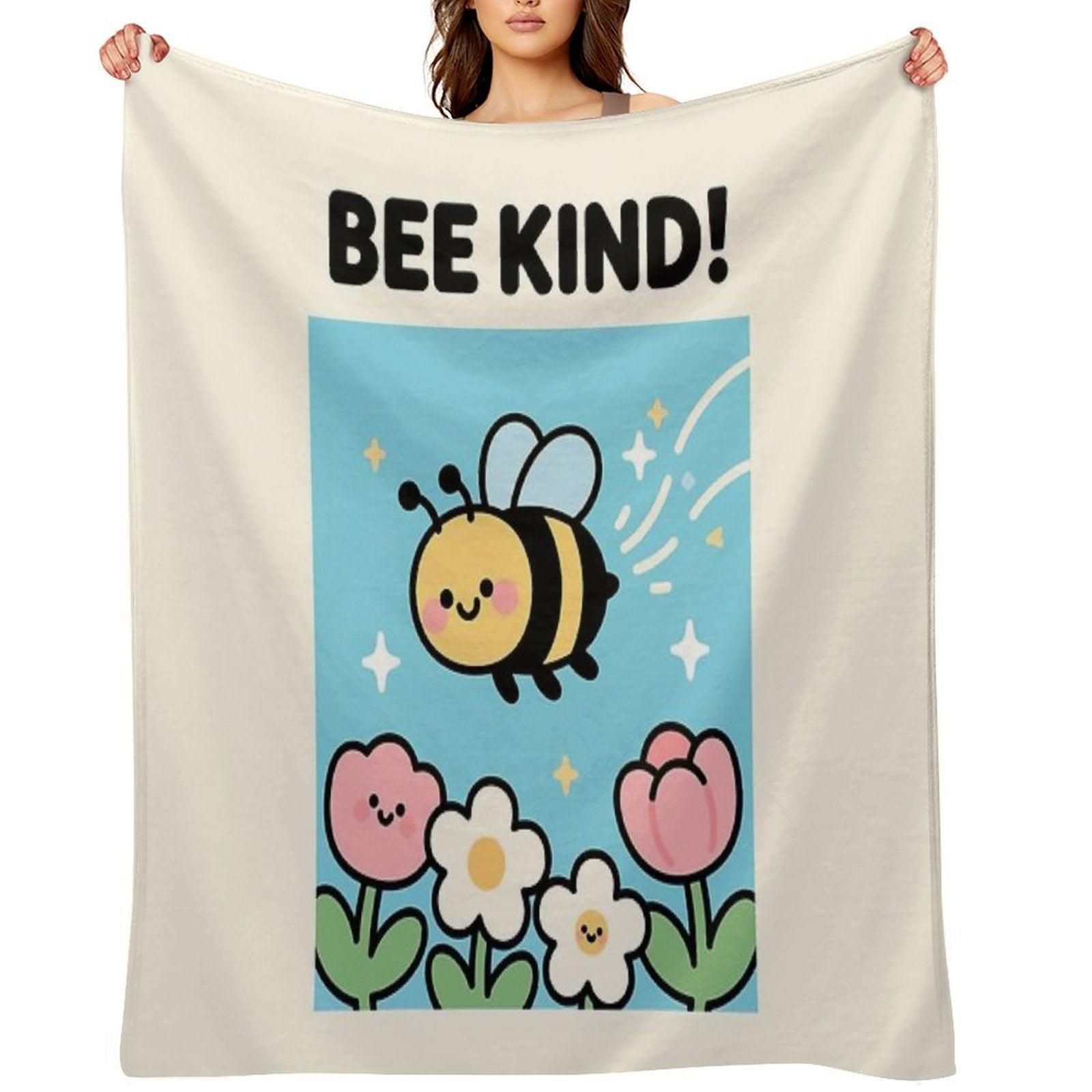 Bee Kind! Throw Blanket