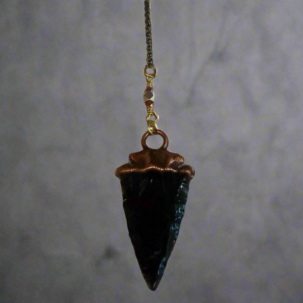 Obsidian Arrowhead Lariat - Grounded Confidence | By Blackbird & Sage