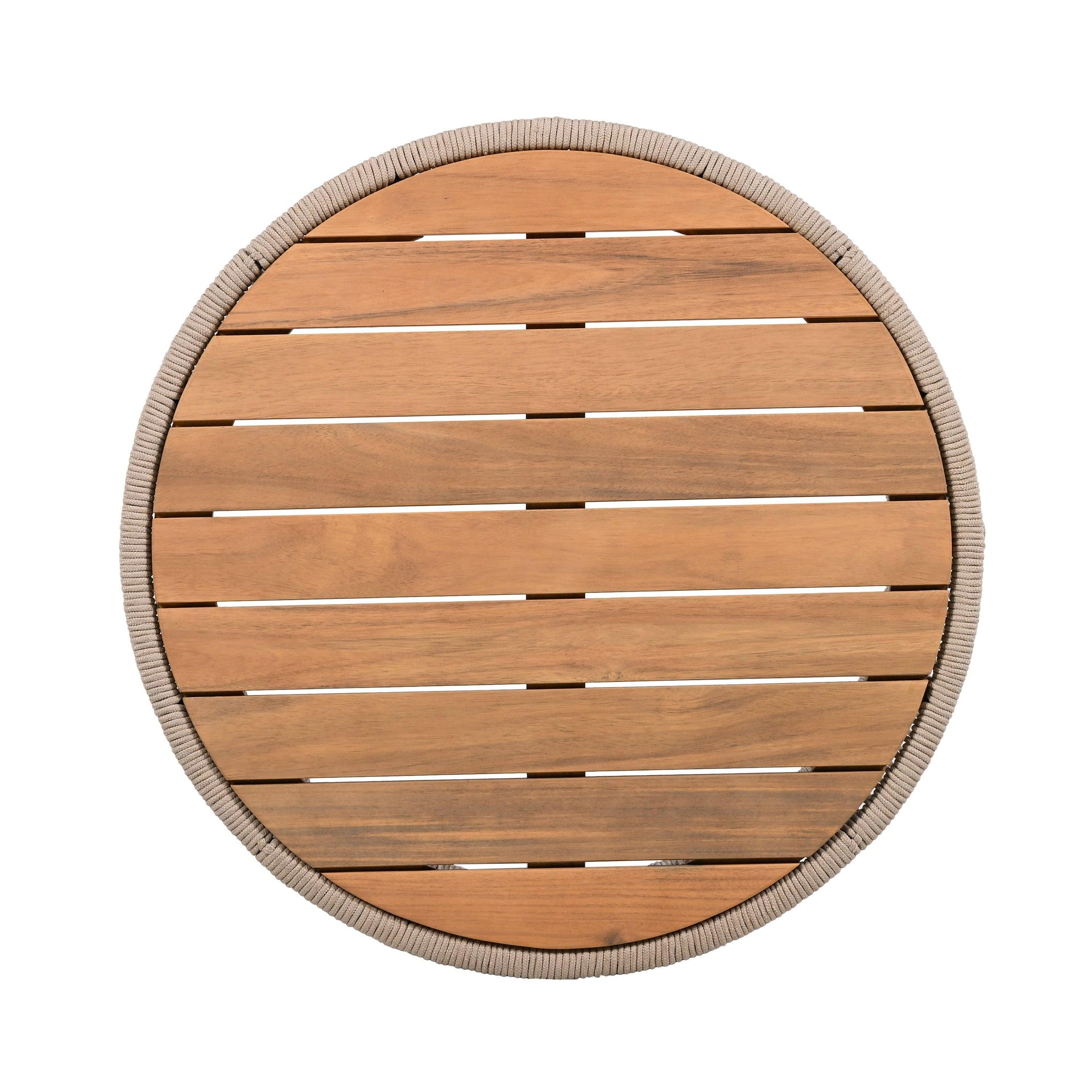 Outdoor Rattan Rope & Acacia Wood Coffee Table