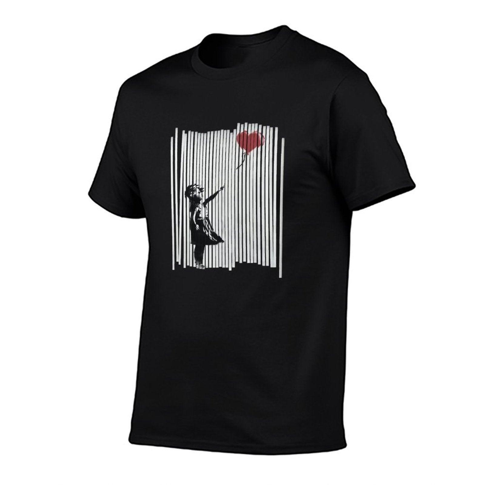 Hey! I Fixed It! Banksy Shredded Balloon Girl  Fade-proof Color T-Shirt