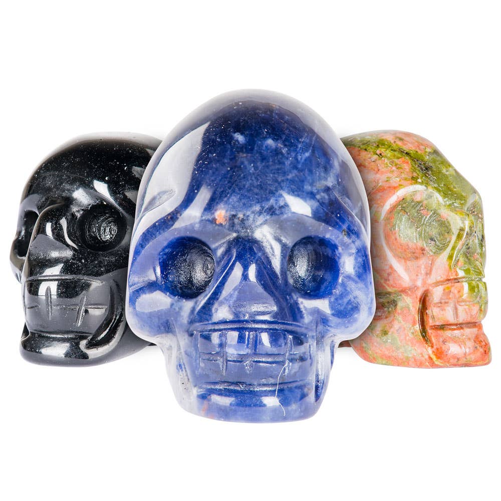 Amethyst Gemstone Skulls