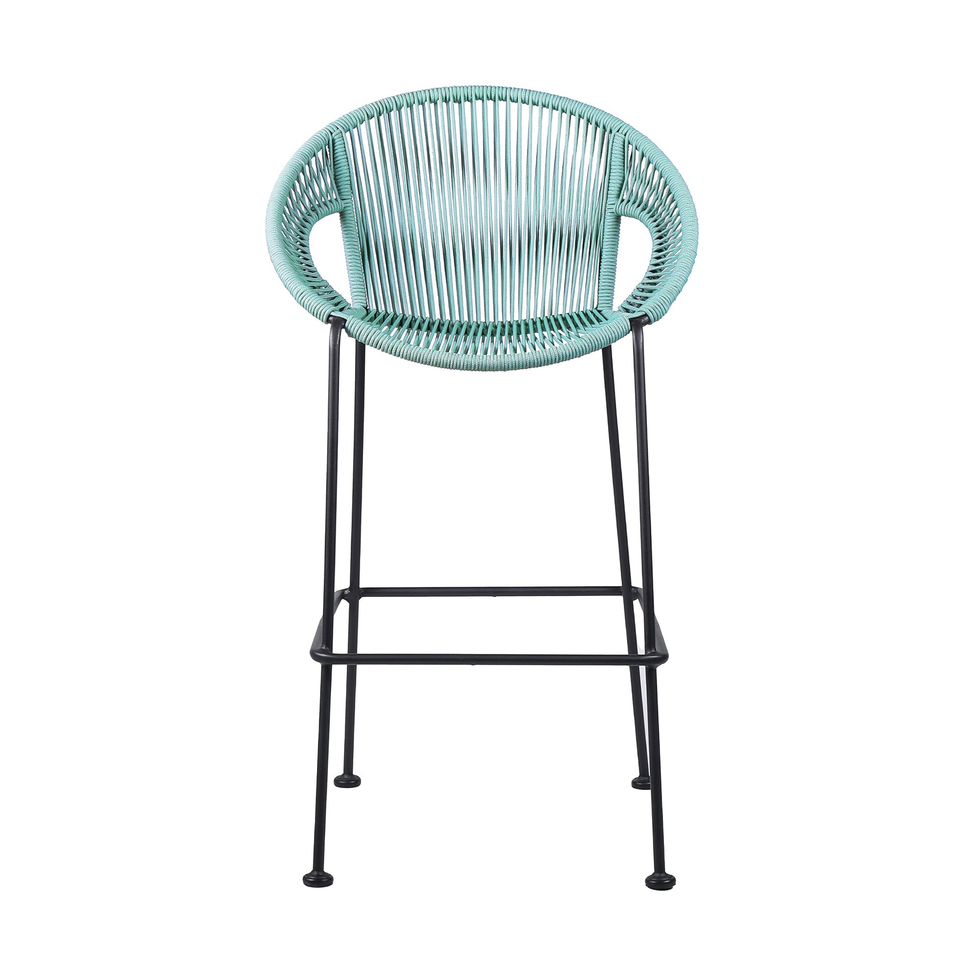 Acapulco 30' Indoor Outdoor Steel Bar Stool with Wasabi Rope