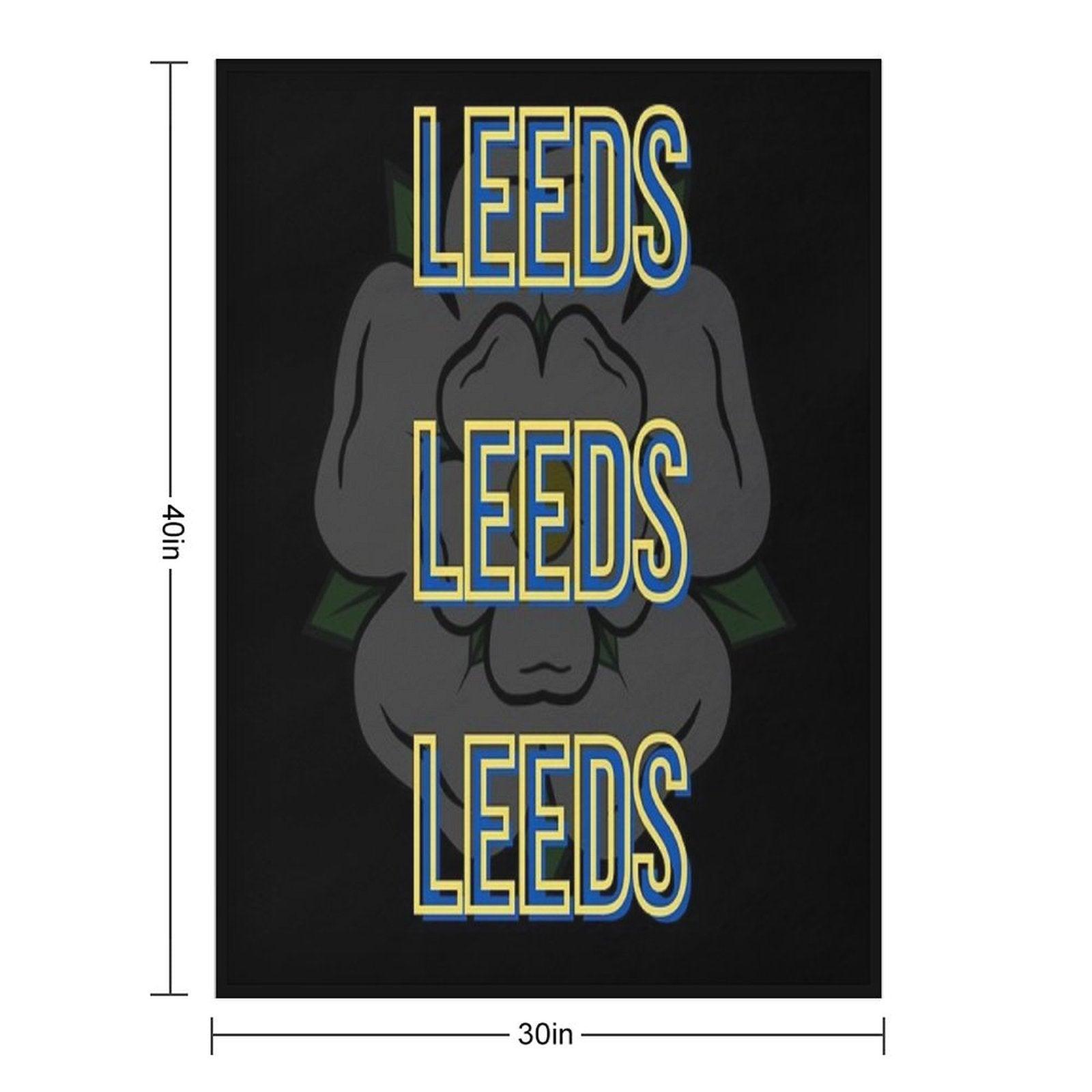 Leeds Leeds Leeds Throw Blanket