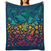 Aquatic Spectrum 2 Throw Blanket
