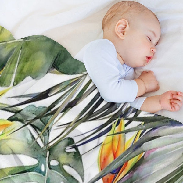 TROPICAL GARDEN Compact Throw Blanket