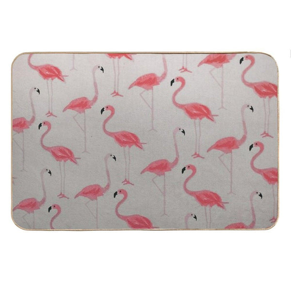 Flamingos Best Friends Bath Mat