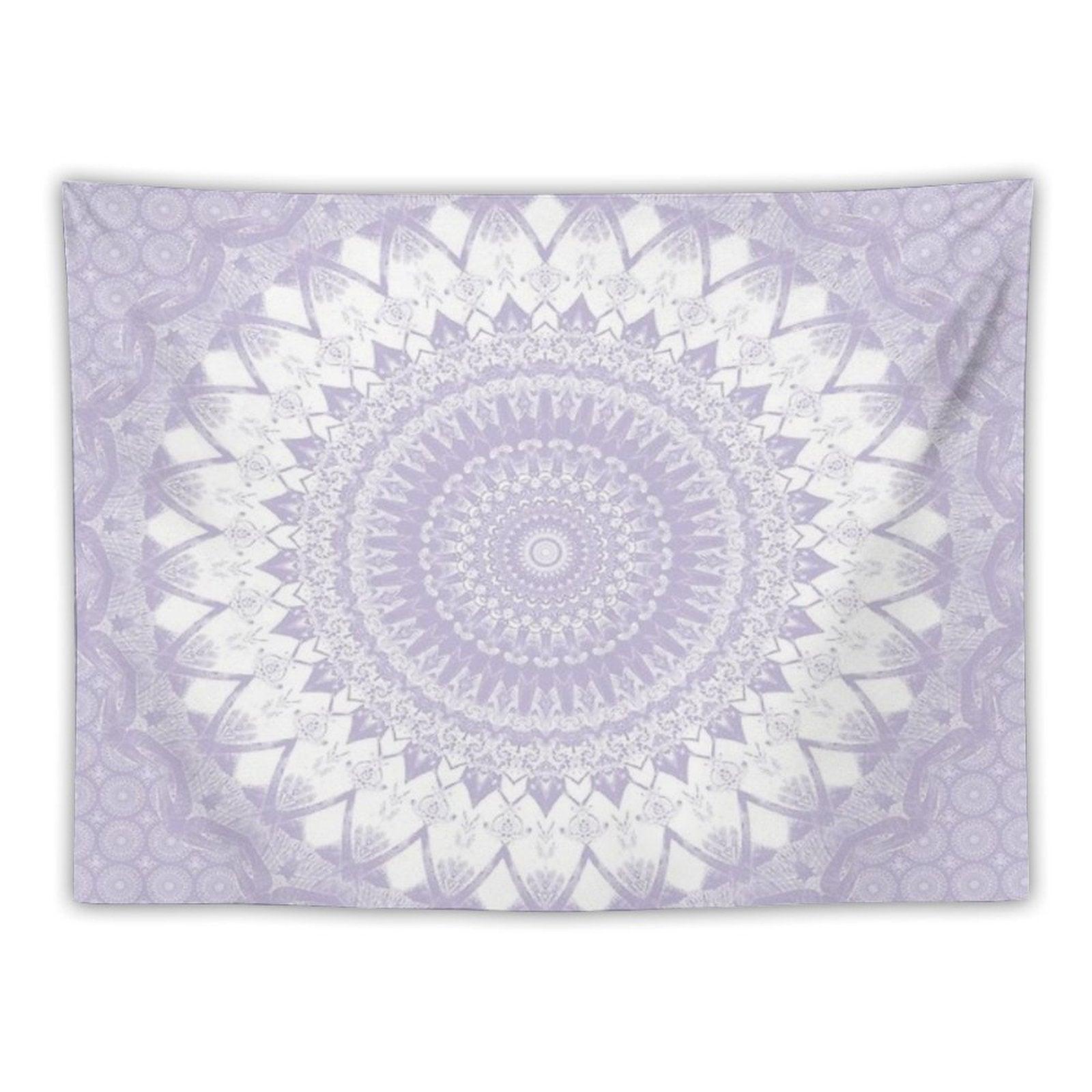 Boho Pastel Purple Mandala Tapestry