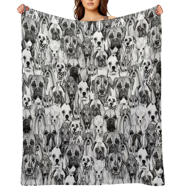 Just Dogs All-season Throw Blanket