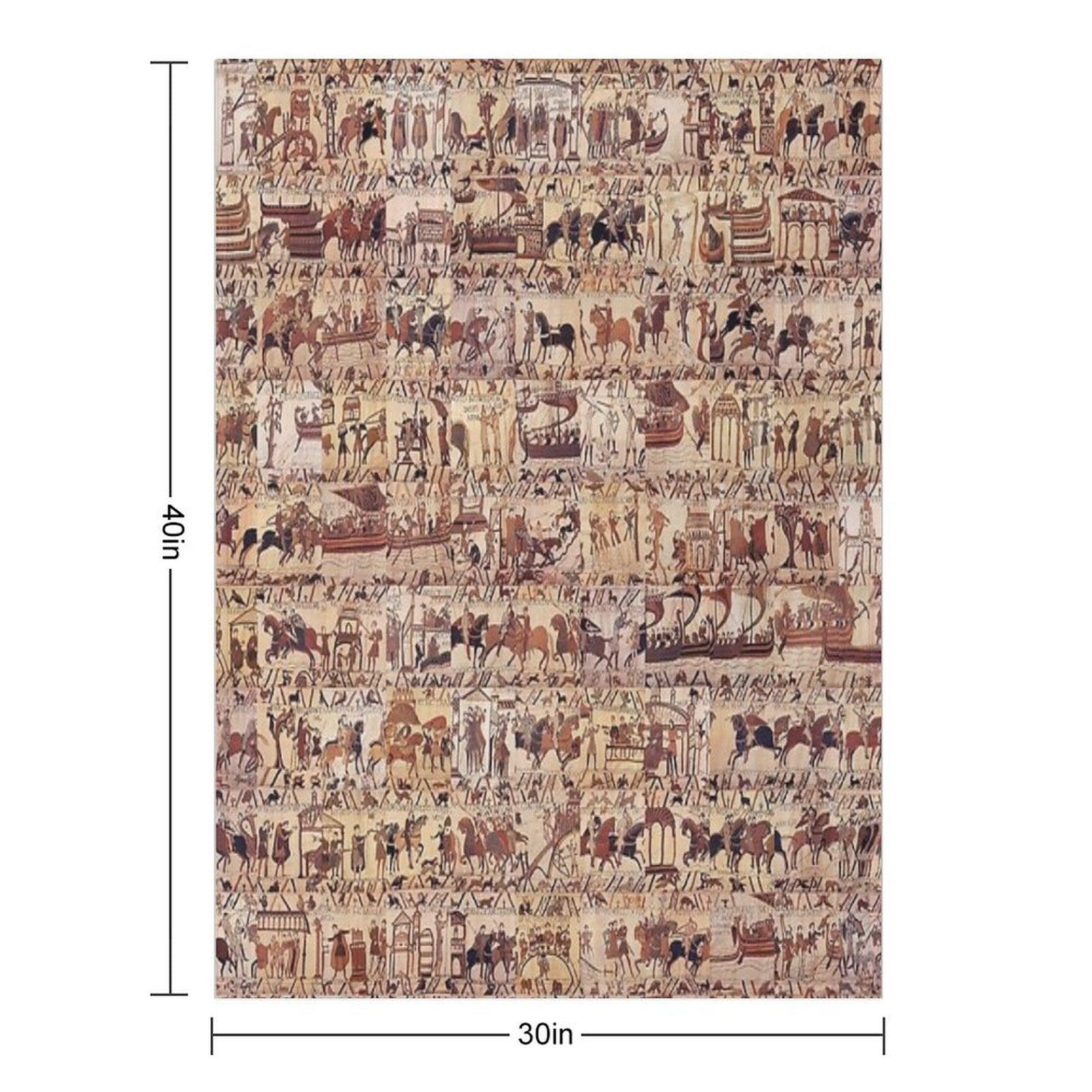 Bayeux Tapestry Throw Blanket