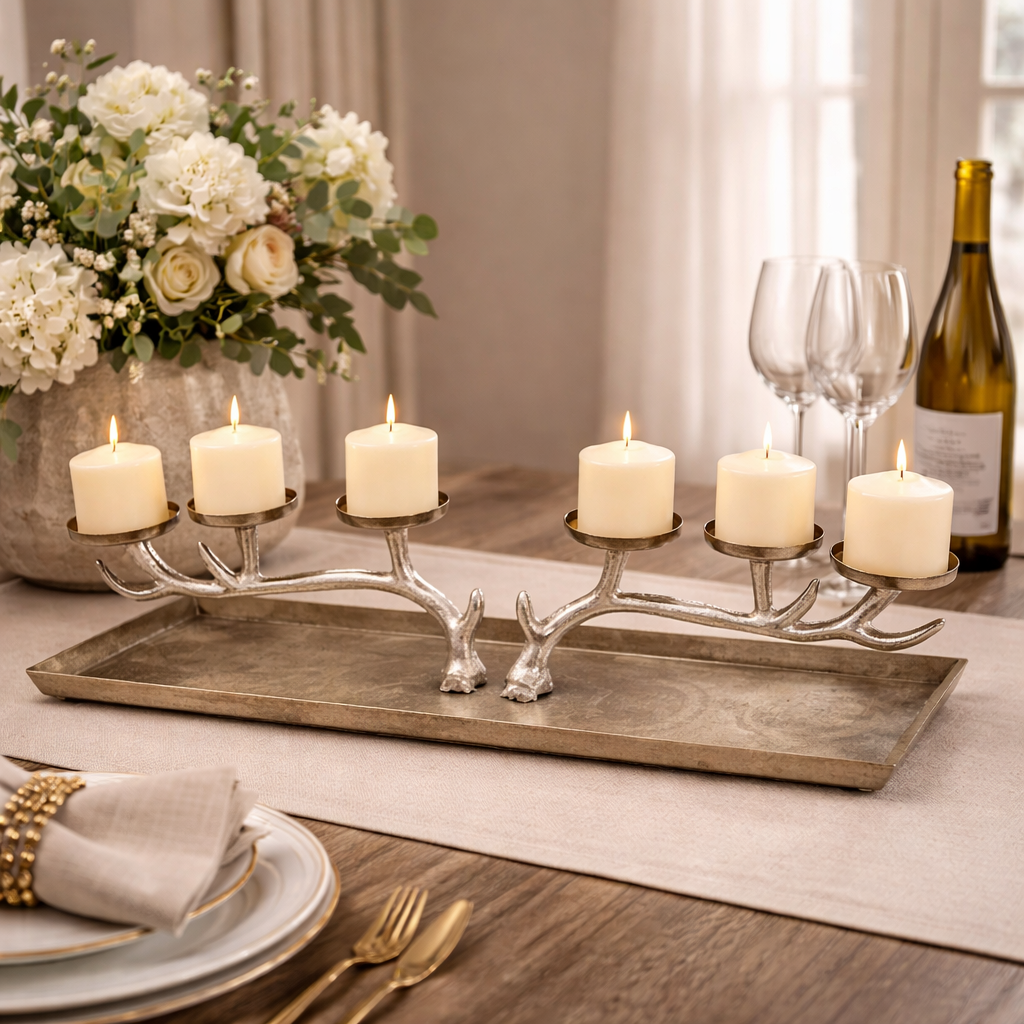 Iron Twig Candle Holder