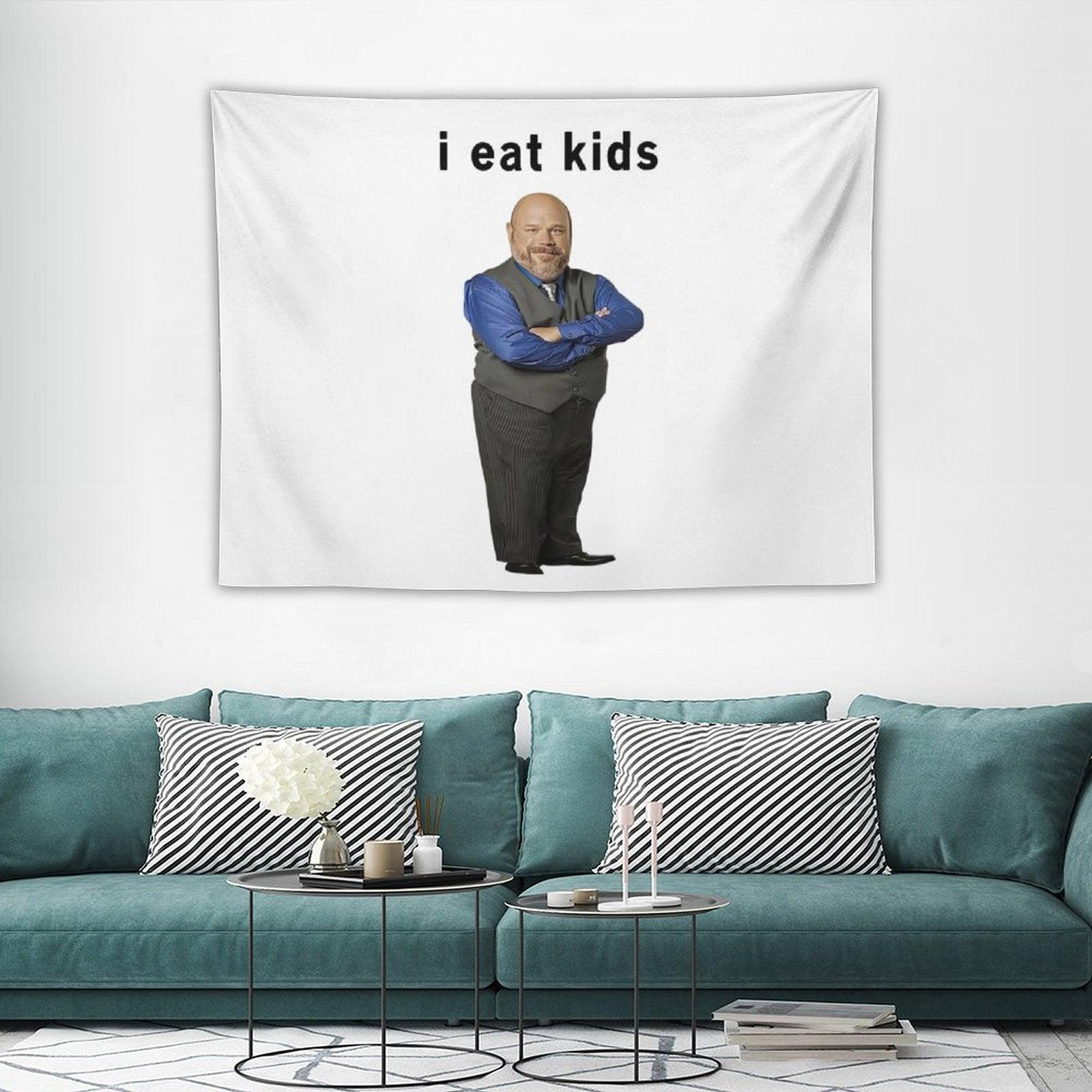 I Eat Kids Bertram Tapestry