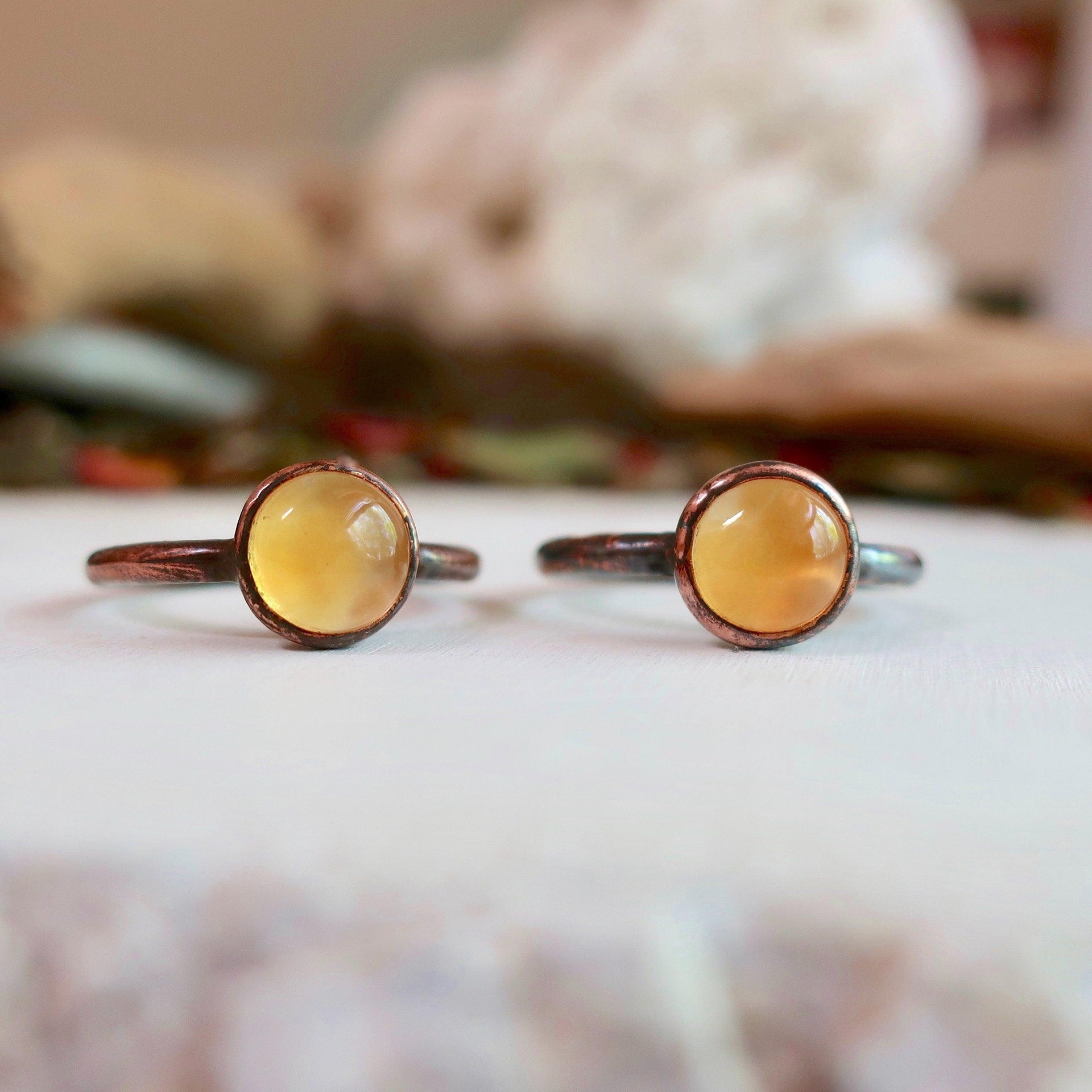 Citrine Copper Ring Celebrating Joyful Abundance| By Blackbird & Sage
